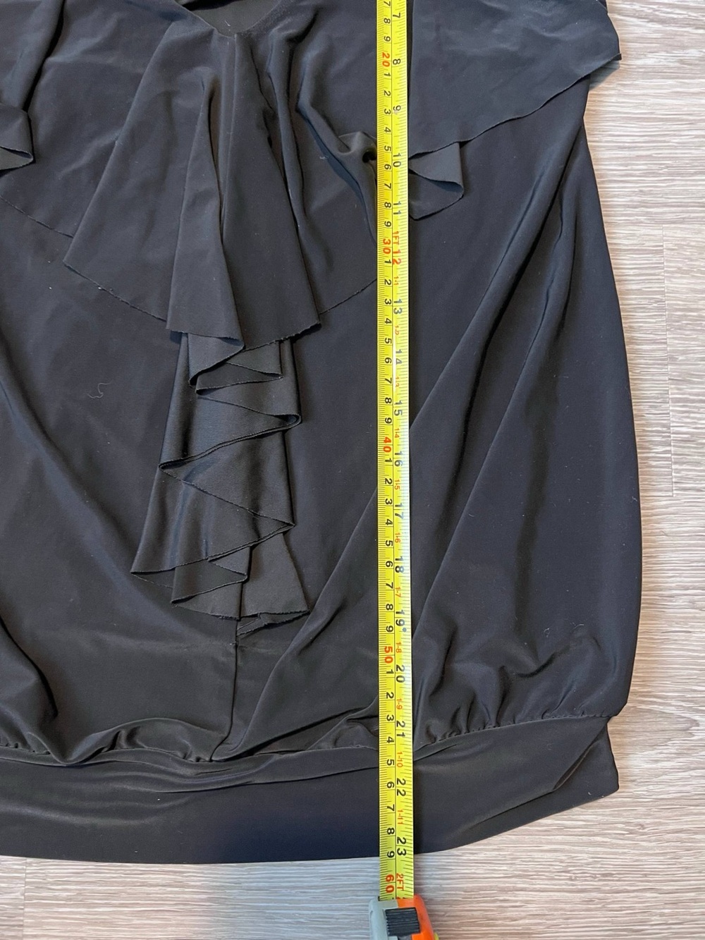 Y2K Black Ruffle Racerback Tank - Picture 4 of 5
